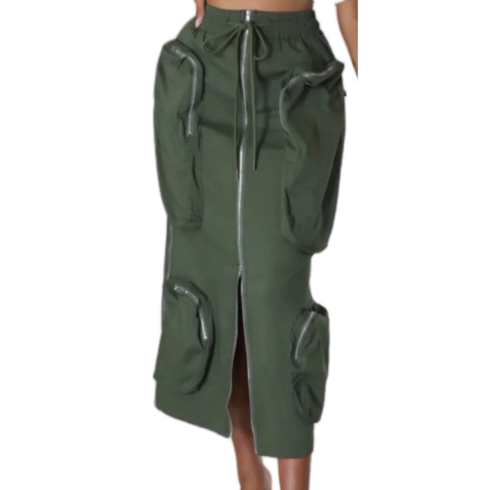 pocket straight skirt